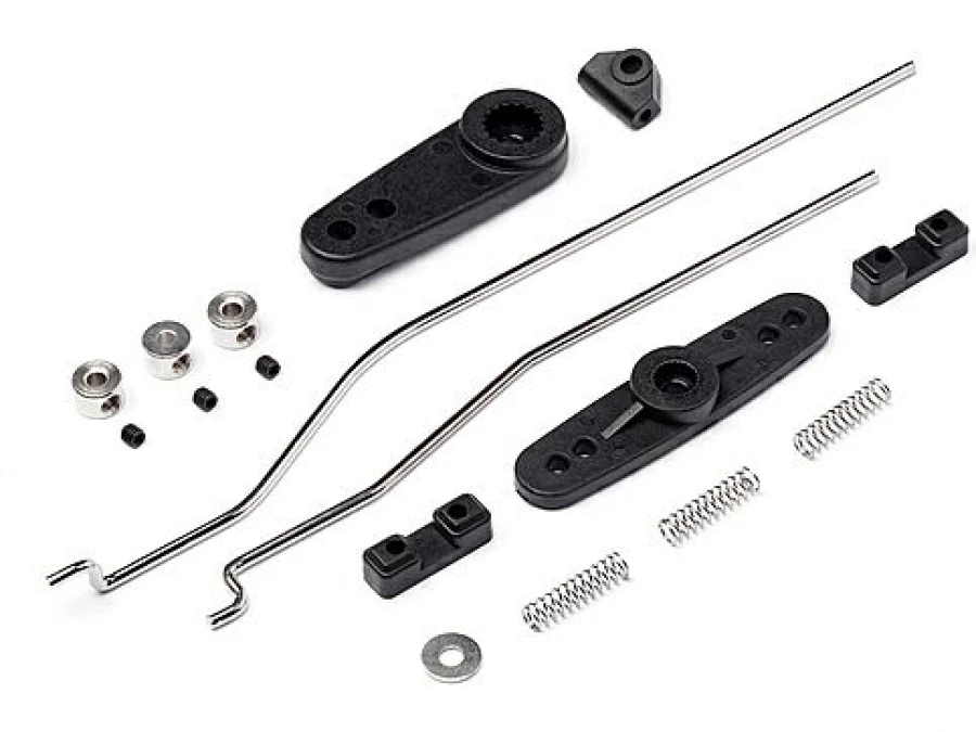 * Rc Model Spares | Maverick Servo Horn And Throttle Linkage Set (Blackout Mt)